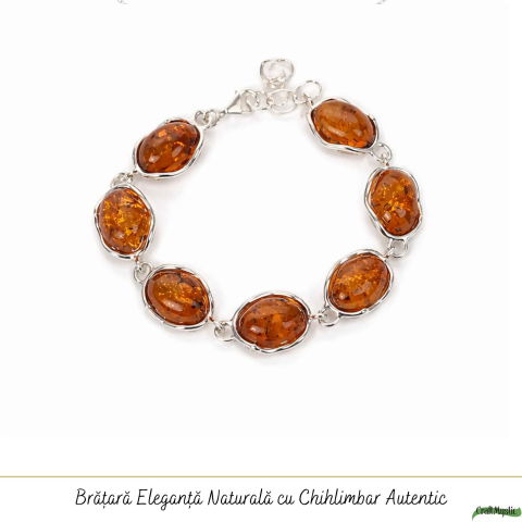 Bratara Argint 925 Ovala cu Chihlimbar Natural – Caldura si Vitalitate [4]
