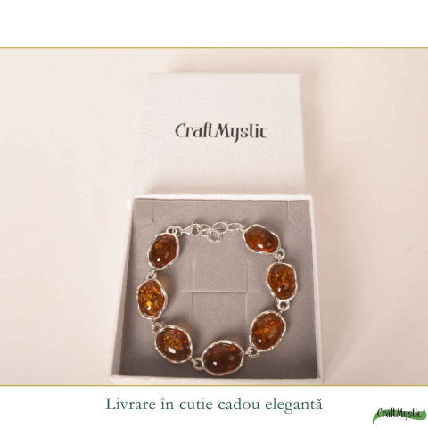 Bratara Argint 925 Ovala cu Chihlimbar Natural – Caldura si Vitalitate [5]