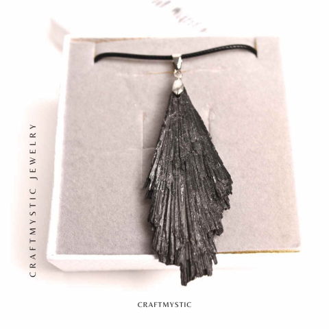 Colier cu pandantiv Turmalina Neagra model Aripa – Protectie si Eleganta [5]