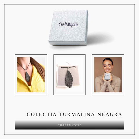 Colier cu pandantiv Turmalina Neagra model Aripa – Protectie si Eleganta [6]