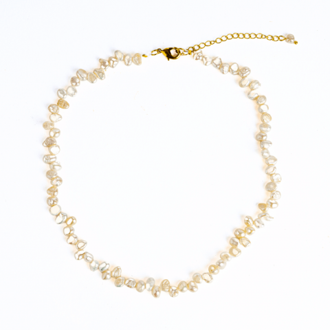 Colier choker cu perle design baroc – Eleganta naturala, mereu la moda [8]