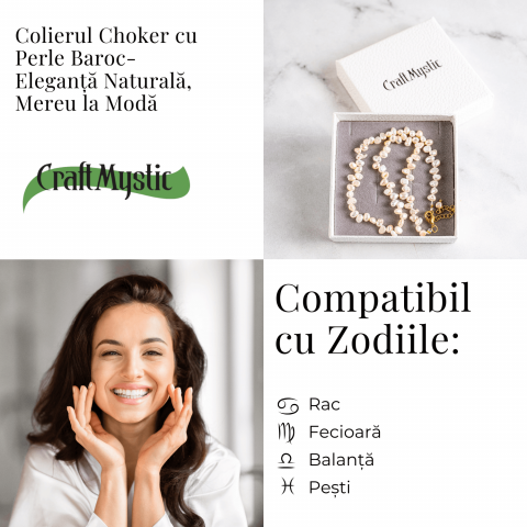 Colier choker cu perle design baroc – Eleganta naturala, mereu la moda [6]
