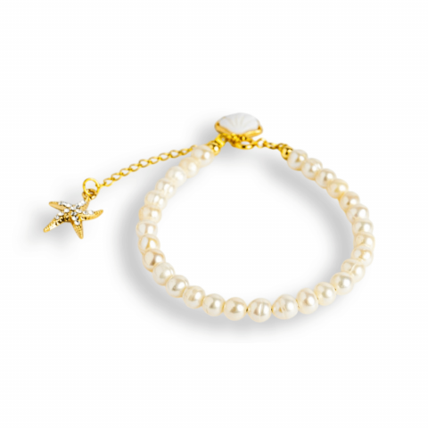 Bratara eleganta cu perle si scoica – Inspirata din adancurile oceanului [7]