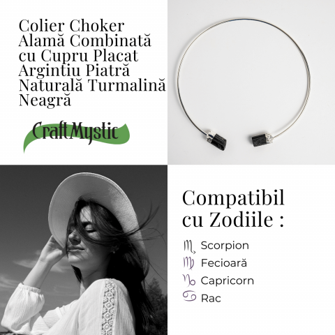 Colier Choker Turmalina Neagra - Protectie Energetica si Echilibru Spiritual [4]