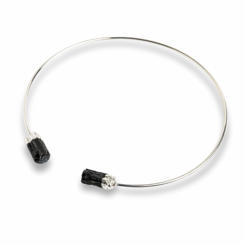 Incredere si Curaj - Colier Choker Turmalina Neagra - Protectie Energetica si Echilibru Spiritual