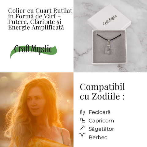Colier Cuart Rutilat în Varf – Claritate, Putere Interioara si Energie Amplificata [3]
