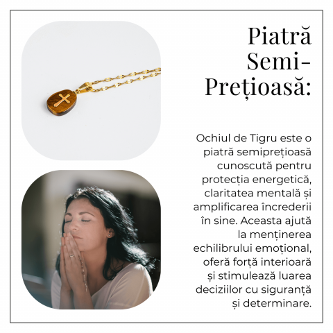 Bijuterie cu Energie si Credinta – Ochi de Tigru si Cruce [5]