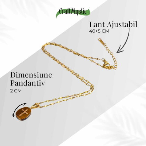 Bijuterie cu Energie si Credinta – Ochi de Tigru si Cruce [3]