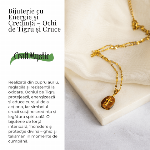 Bijuterie cu Energie si Credinta – Ochi de Tigru si Cruce [2]