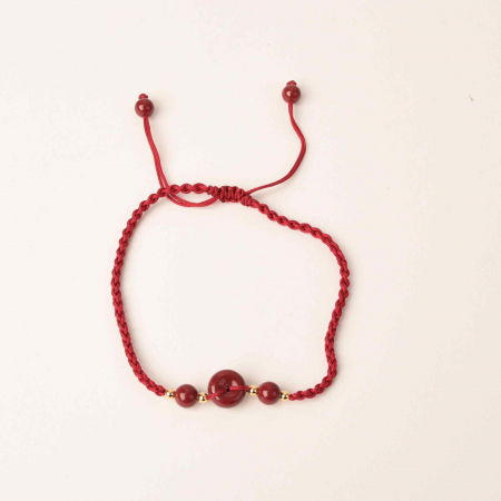 Set bratara pentru mana si picior cu cristal natural Cinabru Feng Shui [3]