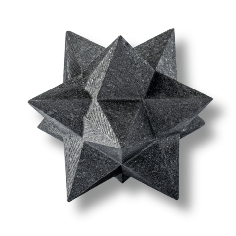 Shungit - Merkaba din Shungit Natural 7.8 cm – Stea Sacra de Protectie Energetica si Armonie Interioara