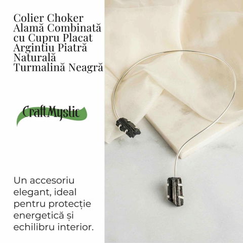 Colier Choker Turmalina Neagra - Protectie Energetica si Echilibru [2]