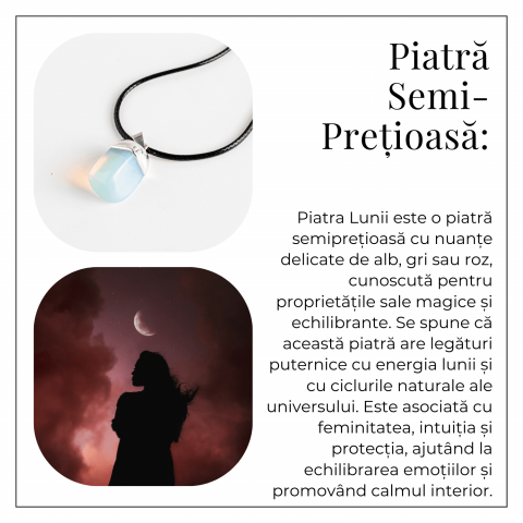 Colier cu piatra rulata de Piatra Lunii – Incredibil echilibru emotional [5]