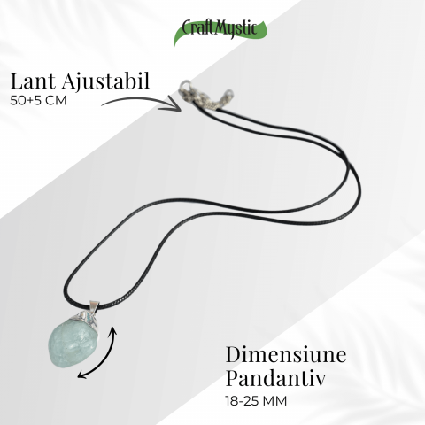 Colier cu Acvamarin pentru Calm, Claritate si Curaj [3]