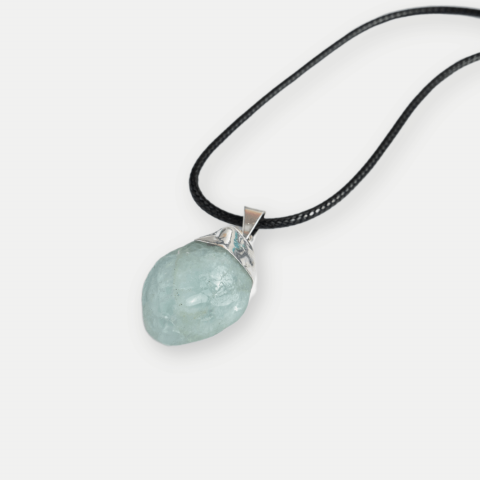 Colier cu Acvamarin pentru Calm, Claritate si Curaj [6]