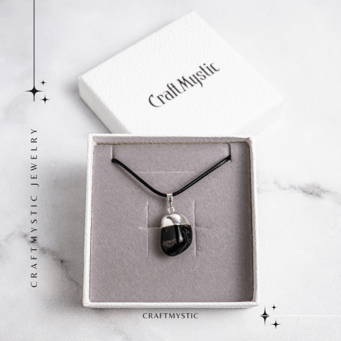 Colier cu Piatra Rulata de Onix Natural – Protectie si Forta [5]