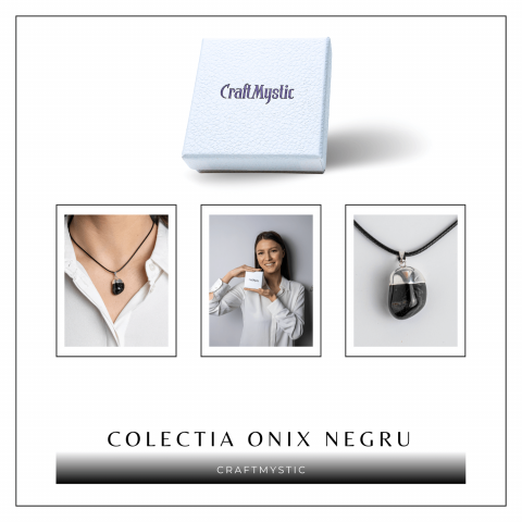 Colier cu Piatra Rulata de Onix Natural – Protectie si Forta [6]