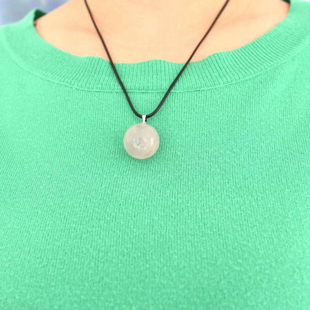 Colier cu piatra semipretioasa rotunda - pandantiv din pietre prețioase naturale mixte 7 Chakre - Copie [1]