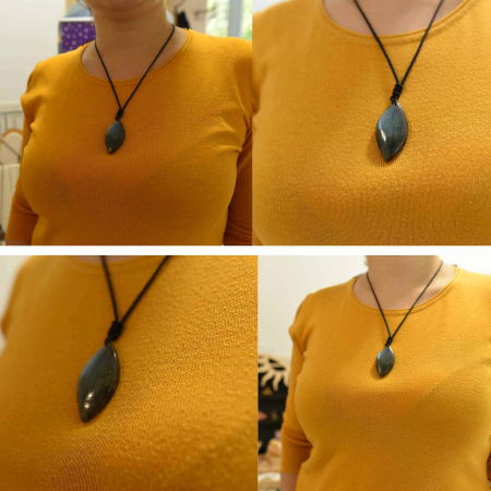 Colier cu Labradorit Natural 5 cm in Forma de "Strop de Ploaie" Piatra Intuitiei si Meditatiei [3]