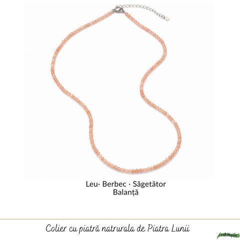 Colier fin tip Choker cu Piatra Soarelui Fatetata Rotunda 2 mm – Bucurie si Eleganta  Naturala [3]