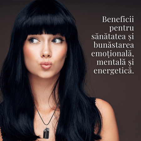 Colier Ajustabil cu Pandantiv din Turmalina Neagra Infasurata in Sarma, 25mm [5]