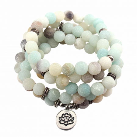 Colier - Bratara Mala cu 108 Margele 8mm din Pietre Naturale Tianhe Claritate Mentala, Protectie energii negative [0]