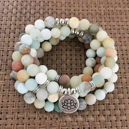 Colier - Bratara Mala cu 108 Margele 8mm din Pietre Naturale Tianhe Claritate Mentala, Protectie energii negative [4]