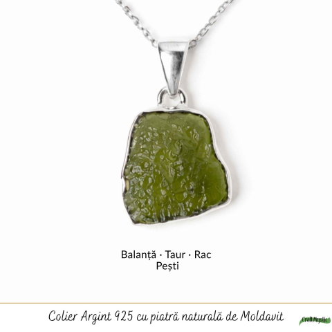 Colier argint 925 cu moldavit brut neuniform – transformare si claritate interioara [4]