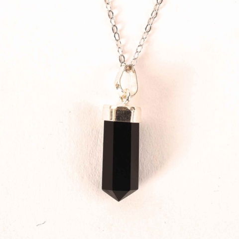 Obsidian - Colier Argint 925 cu Obsidian Natural – Protectie si Claritate Interioara