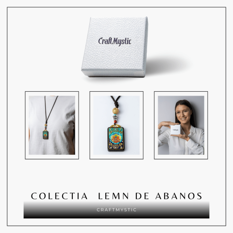 Colier Thangka Nepalez din Lemn de Abanos cu Buddha Shakyamuni – Protectie Spirituala si Claritate Interioara [7]