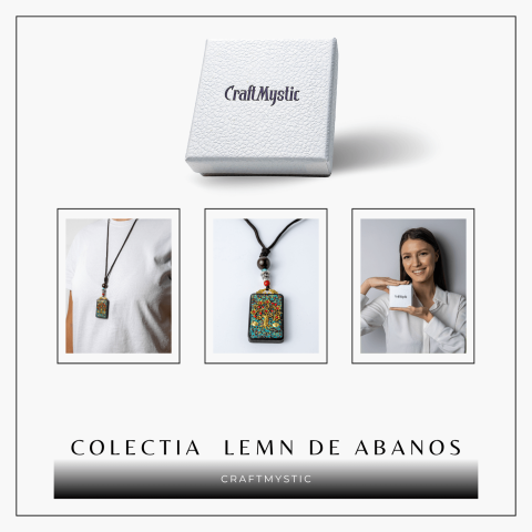 Colier Thangka Nepalez din Lemn de Abanos cu Arborele Vietii – Echilibru, Renastere si Conexiune Divina [7]