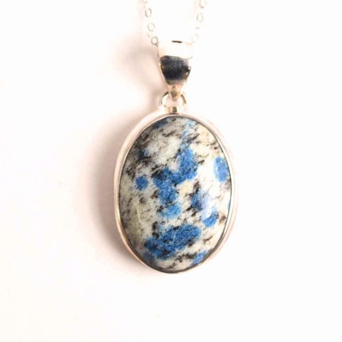 Fecioara - Colier cu piatra de Azurit natural si Argint 925, 9.90 gr – Claritate Mentala si Intuitie Amplificata