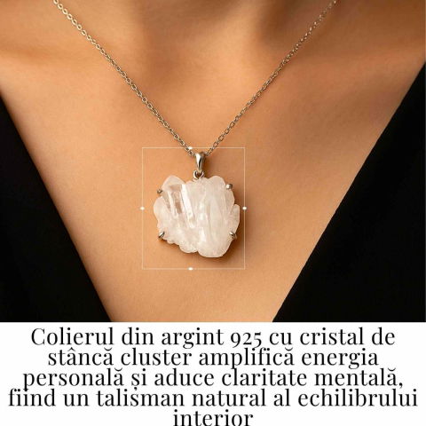 Claritate si Echilibru Zilnic – Colier Cristal de Stanca si Argint 925 [1]