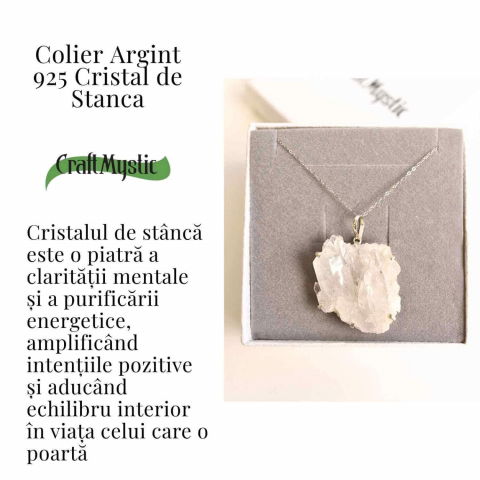Claritate si Echilibru Zilnic – Colier Cristal de Stanca si Argint 925 [2]
