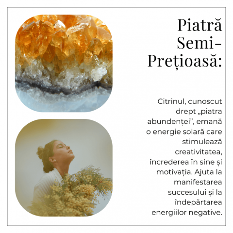 Colier auriu cu Citrin Brut – Prosperitate si Energie Pozitiva [7]