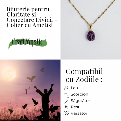 Bijuterie pentru Claritate si Conectare Divina – Colier cu Ametist [4]