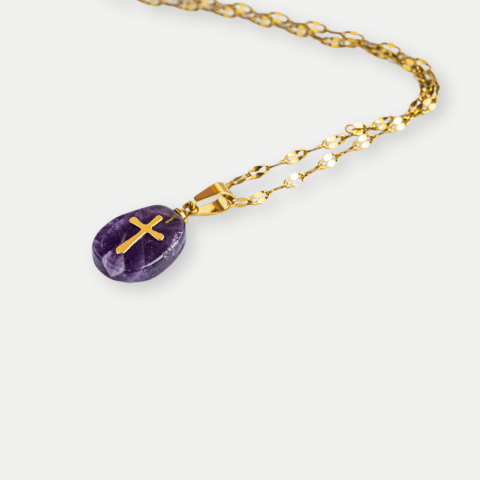 Bijuterie pentru Claritate si Conectare Divina – Colier cu Ametist [8]