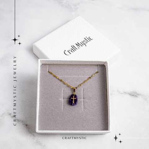 Bijuterie pentru Claritate si Conectare Divina – Colier cu Ametist [6]