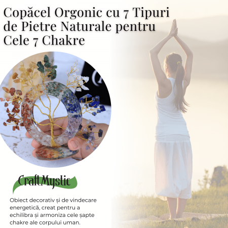 Copacel Orgonic Cu 7 Tipuri De Pietre Naturale - Armonie Si Energie [3]