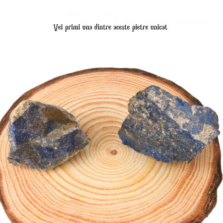 Cristal Natural Brut Lapis Lazuli - Piatra de Vindecare si Auto-Cunoastere, Dimensiuni 5-8 cm, Greutate 80-300 g [15]