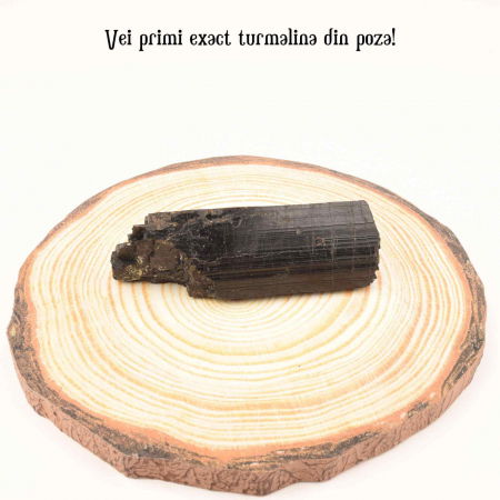 Cristal natural unicat de vindecare Turmalina neagra pietre brute 8-9 cm  - Pentru energie pozitiva, protectie [10]