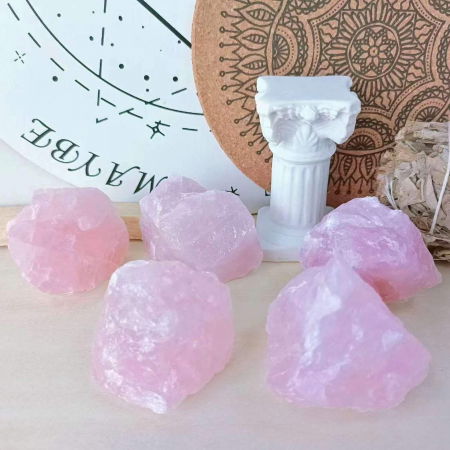 Cristal natural unicat Cuart Roz pietre brute 7-8 cm  - Pietre semipretioase de vindecare [3]