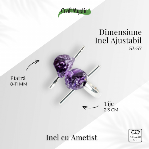 Accesoriu cu sens – Inel cu ametist pentru focus si pace [3]