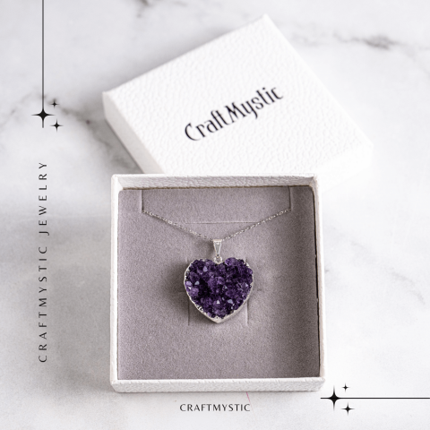Talismanul inimii – Colier cu piatra ametist naturala si energie purificatoare [6]