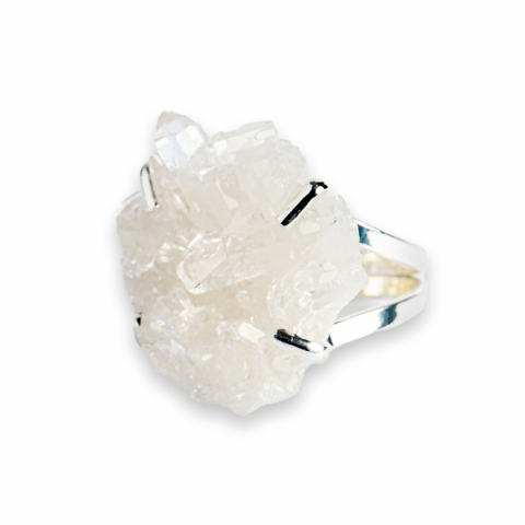 Claritate Mentala si Focus - Inelul claritatii – Cristal de stanca pentru minte limpede si intentii pure