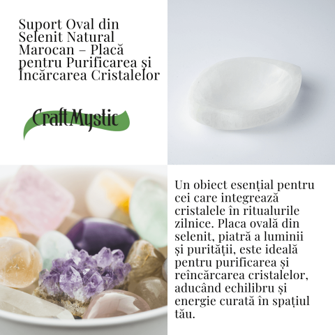 Bol din Selenit Natural – Purificare Energetica si Incarcare Cristalina [5]