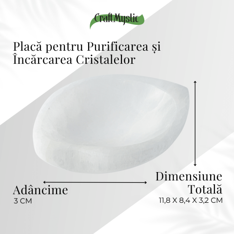 Bol din Selenit Natural – Purificare Energetica si Incarcare Cristalina [3]
