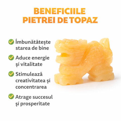 Dragon din Topaz Galben – Forta Interioara, Prosperitate si Claritate Mentala [2]