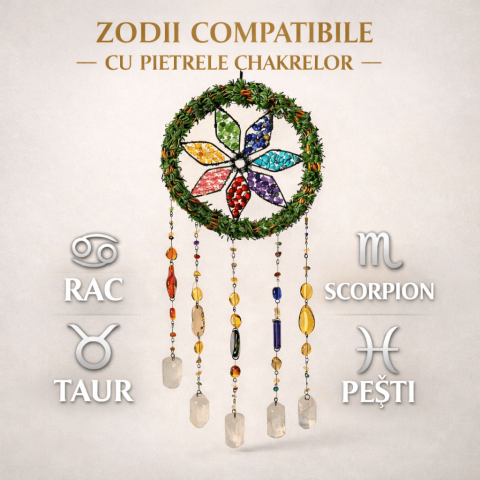Dreamcatcher cu cele 7 Chakre si Cuart de Stanca – Echilibru Energetic si Armonie Interioara [4]