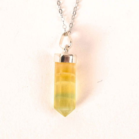 Colier Argint 925 cu Fluorit Natural – Claritate si Echilibru Interioar [5]